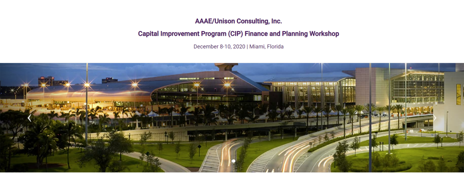 Unison /AAAE Annual CIP Conference Unison Consulting, Inc.